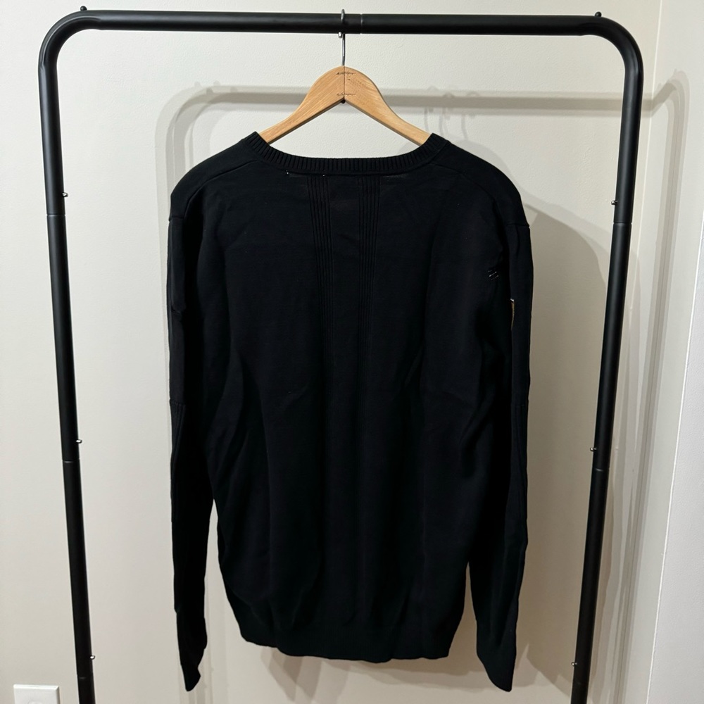 LATGE BLACK PUMA X FERRARI V-NECK SWEATER - Picture 6 of 8